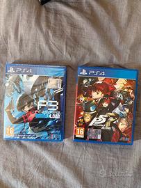 Lotto Persona 3 Reload sigillato + Persona 5 PS4