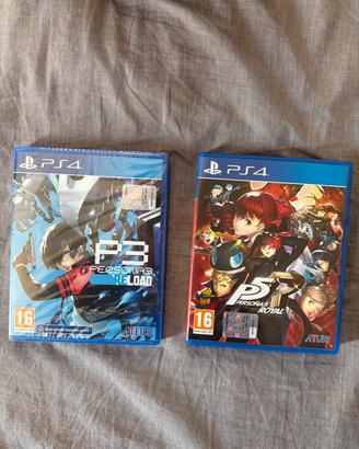 Lotto Persona 3 Reload sigillato + Persona 5 PS4