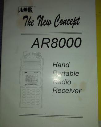 Manuale Originale Inglese AOR AR 8000