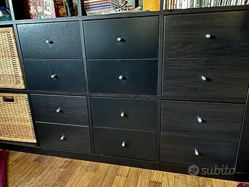 EXPEDIT KALLAX Ikea Cassetti NERO