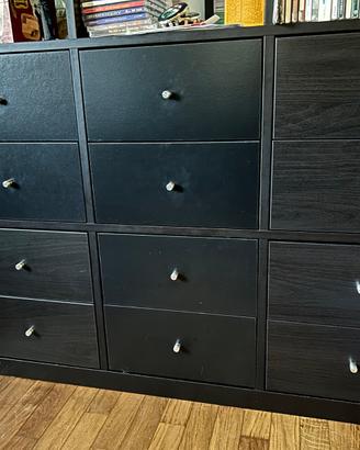 EXPEDIT KALLAX Ikea Cassetti NERO