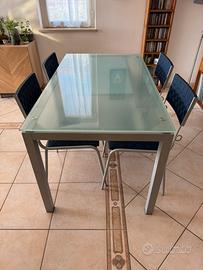 Tavolo cristallo allungabile Bontempi