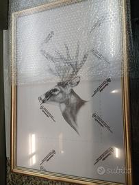 2 cornici Woltu in legno color oro 33 x 48 nuove