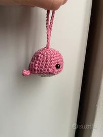 Corallo Balenina - portachiavi uncinetto