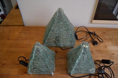 Luci da comodino in vetro