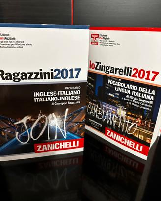 2 dizionari Zanichelli – Edizione 2017 nuovi