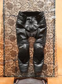 pantaloni moto 48 alpinestars pelle sport
