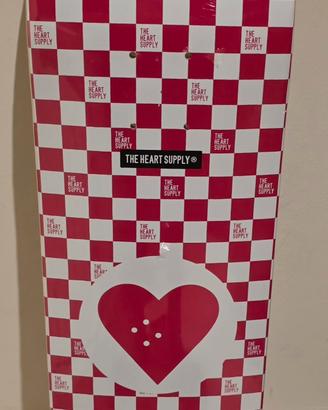 Tavola skateboard deck heart supply nuova