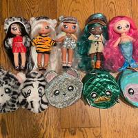 5 bambole Na Na Na Surprise con borsette