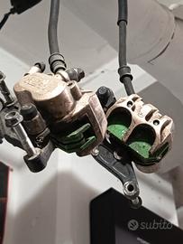 africa twin rd04 pinze freni tubi e vaschetta