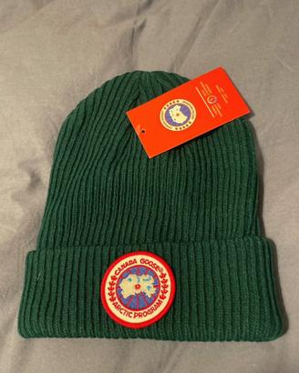 Berretto lana canada goose verde scuro