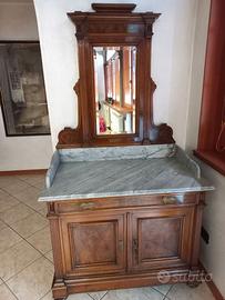 Toeletta antica Liberty - tavolo da trucco d'epoca