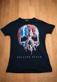 T-Shirt Philipp Plein con teschio in strass