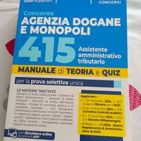 Libro per Concorso Agenzia Dogane e Monopoli