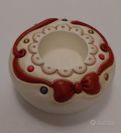 Thun Portacandela 10cm fiocco rosso