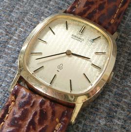 Orologio al quarzo placcato oro Seiko Chariot