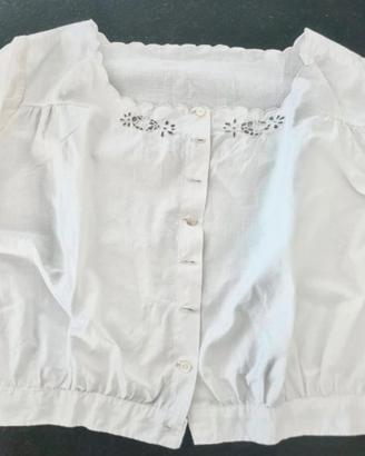 Camiciola vintage (primi del ‘900) ricamata a mano