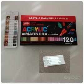 Zibeef 120 pennarelli acrilici punta fine