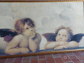 Riproduzione su tela dei due angioletti (putti).