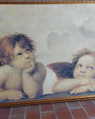 Riproduzione su tela dei due angioletti (putti).