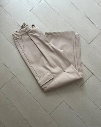 Pantalone a palazzo cargo di pelle di Susy Mix