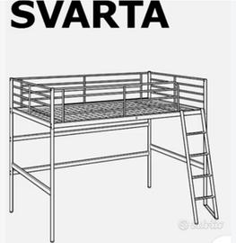 letto a soppalco IKEA 1 piazza e mezza