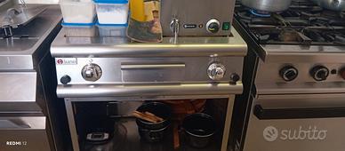 fry top baron gas piastra 