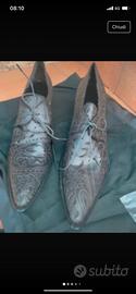 Scarpe Vintage intagliata Gianni Barbato tg.38,5