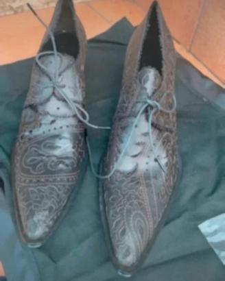 Scarpe Vintage intagliata Gianni Barbato tg.38,5