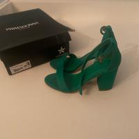 Scarpe con tacco primadonna verdi