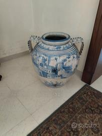 Vaso ceramica con paesaggi