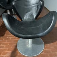 Poltrone girevoli in pelle