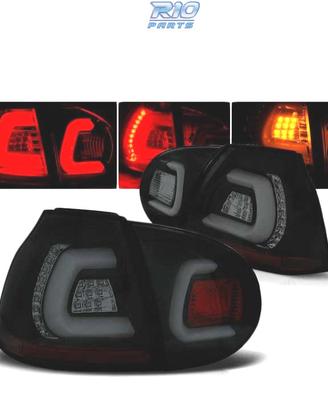 FANALI VOLKSWAGEN VW GOLF 5 03-09 BAR LED NERO FUM