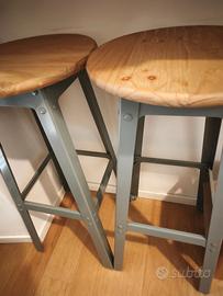 Due sgabelli stile industrial (+ lampada omaggio)