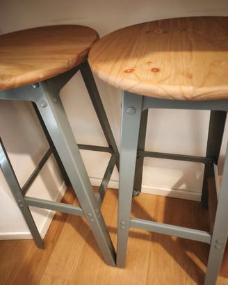 Due sgabelli stile industrial (+ lampada omaggio)