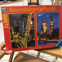 Set di 2 puzzle da 1000 pz nuovo