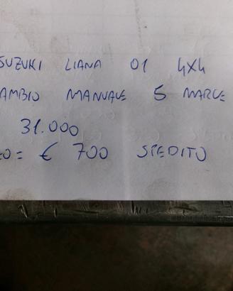 Cambio manuale 5 marce usato suzuki liana 4x4 m16a