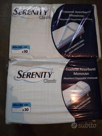 traverse assorbenti 80 x 180 cm, (2 x30 pezzi) 