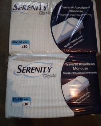 traverse assorbenti 80 x 180 cm, (2 x30 pezzi) 