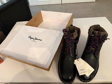Scarponcini Pepe Jeans London neri nuovi
