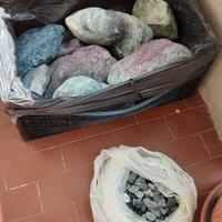 Pietre rocce da giardino marmo verde alpi