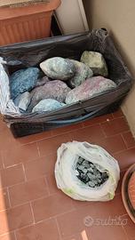 Pietre rocce da giardino marmo verde alpi