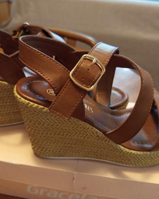 Sandali con Zeppa Effetto Corda n. 37 – Come nuovi