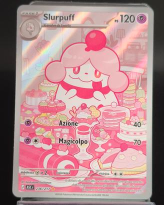 slurpuff illustrazione rara 236/217 Pokémon card 