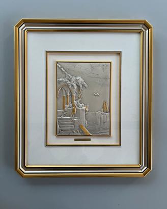 Quadro vintage in argento 925