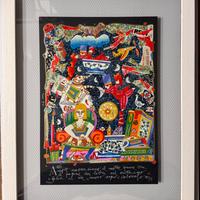 Quadro grafica F. Musante 35x50 amore nascondiamo