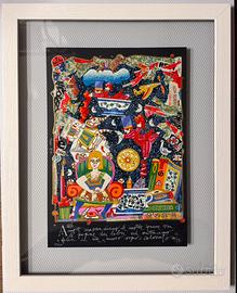 Quadro grafica F. Musante 35x50 amore nascondiamo