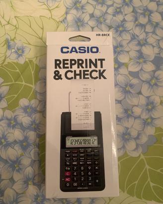 Casio HR-8RCE-BK Calcolatrice Scrivente Portatile