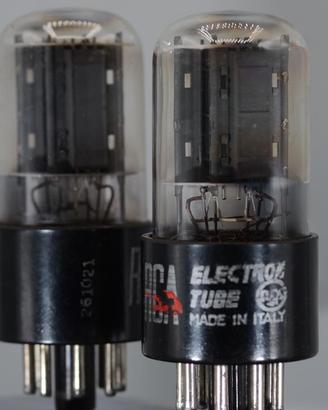 Coppia  valvole audio RCA testate