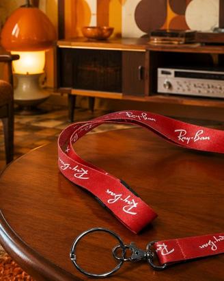 Cordino Lanyard Originale Ray-Ban Rosso 50 cm